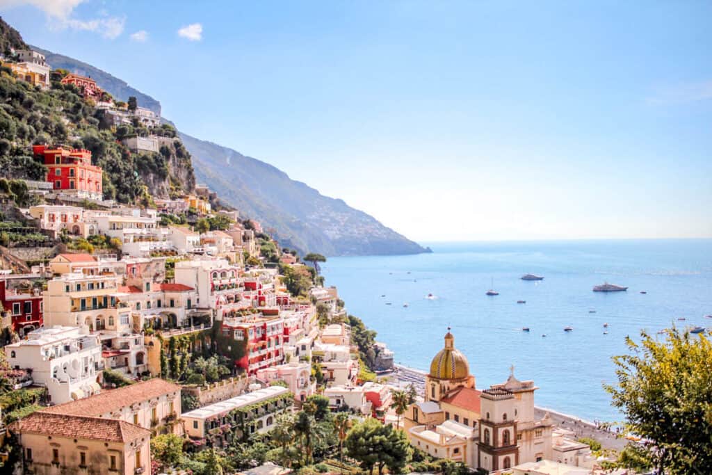 view of positano italy