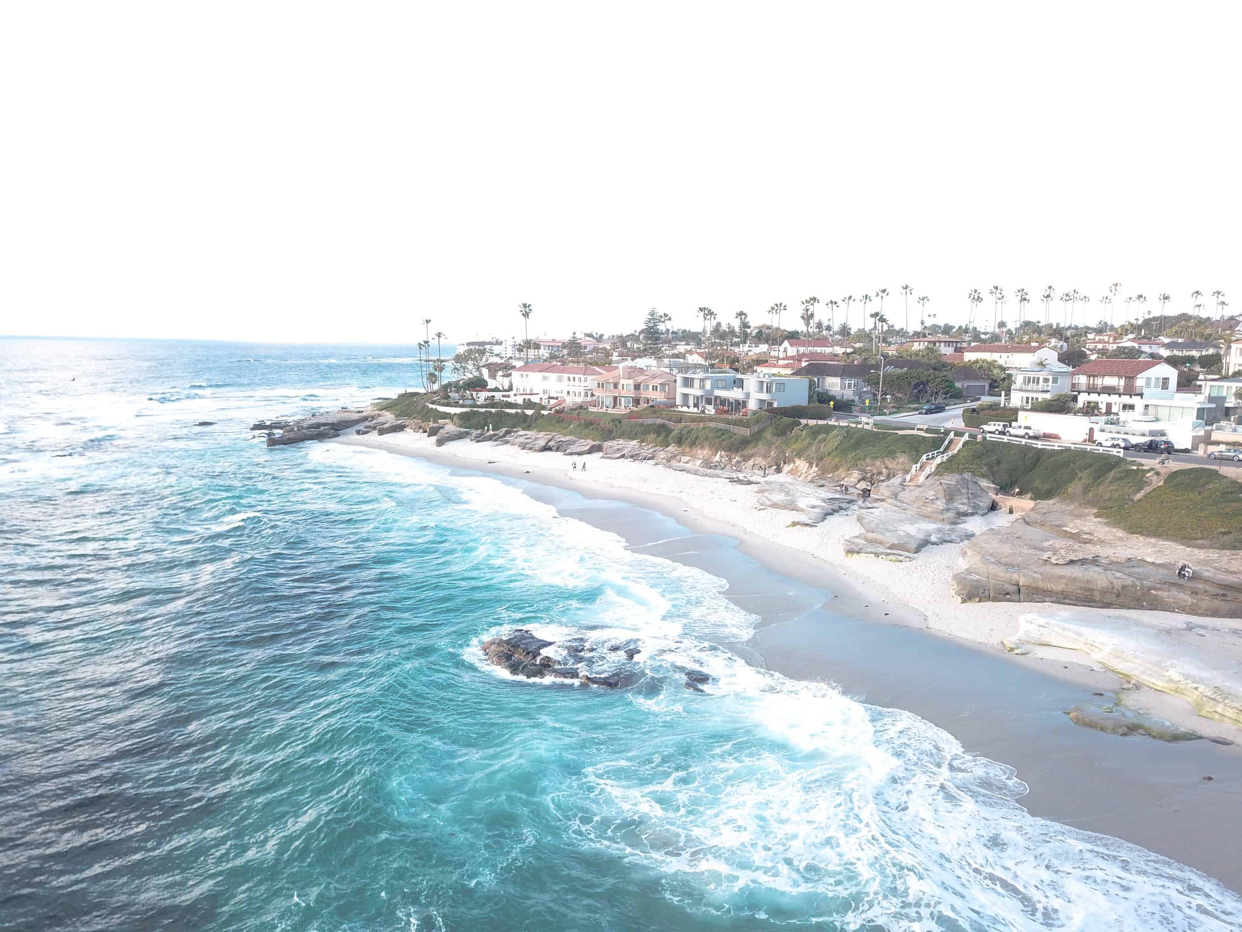 La Jolla California drone shot