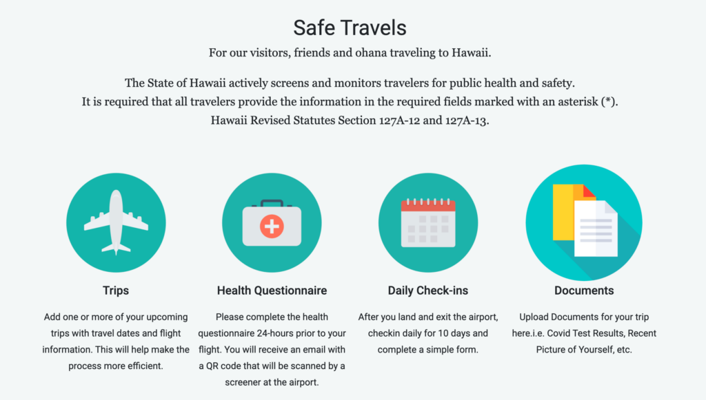 safe travels hawaii