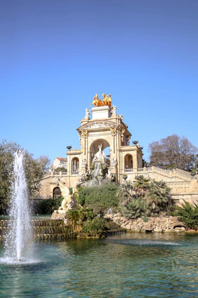 Fountain in Ciutadella Park Barcelona