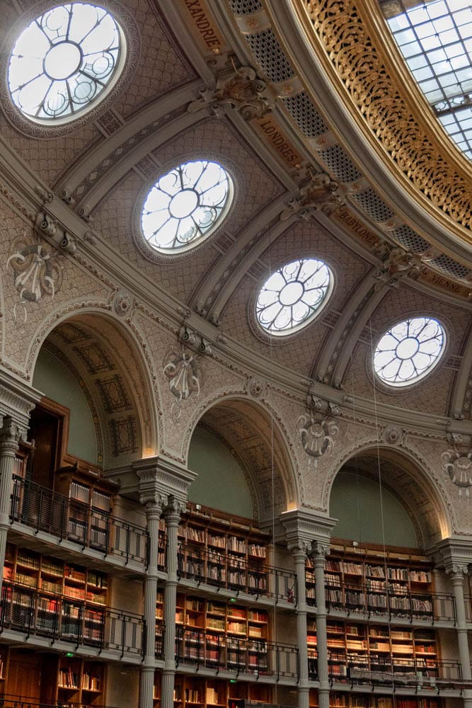 incredible architecture at the BnF Library in Paris