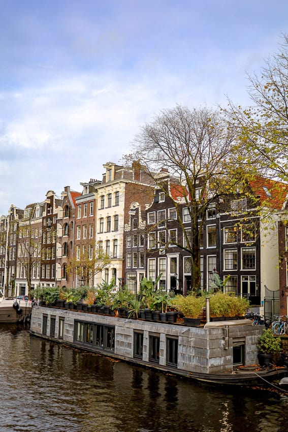 houseboat in Amsterdam