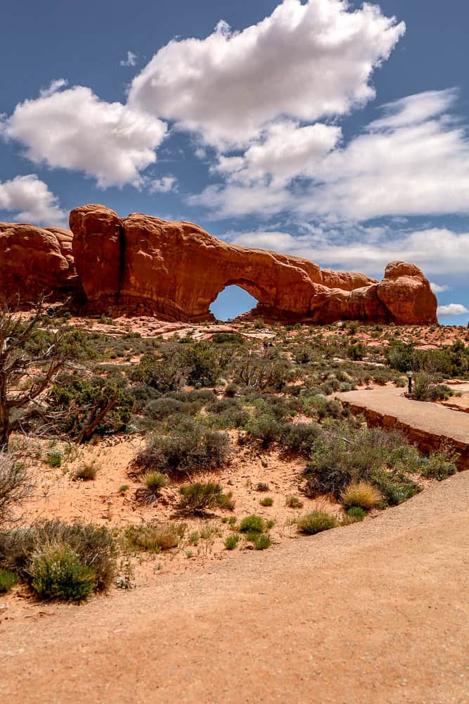 north window arch in Arches National Park