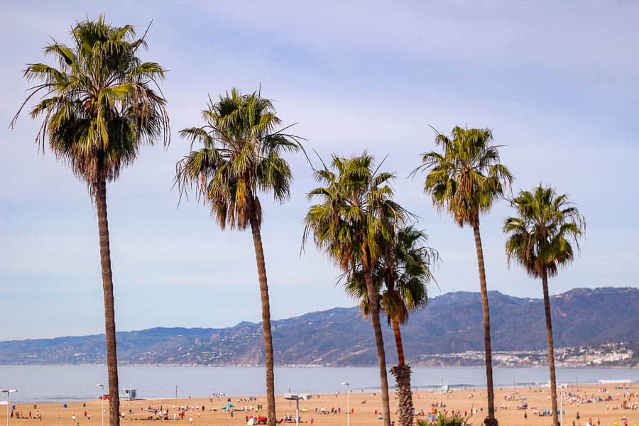 Santa Monica Beach in Los Angeles