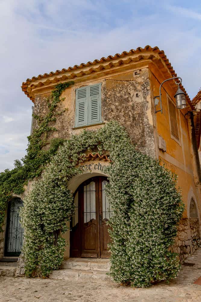 greenery surrounding a charming home in Eze France