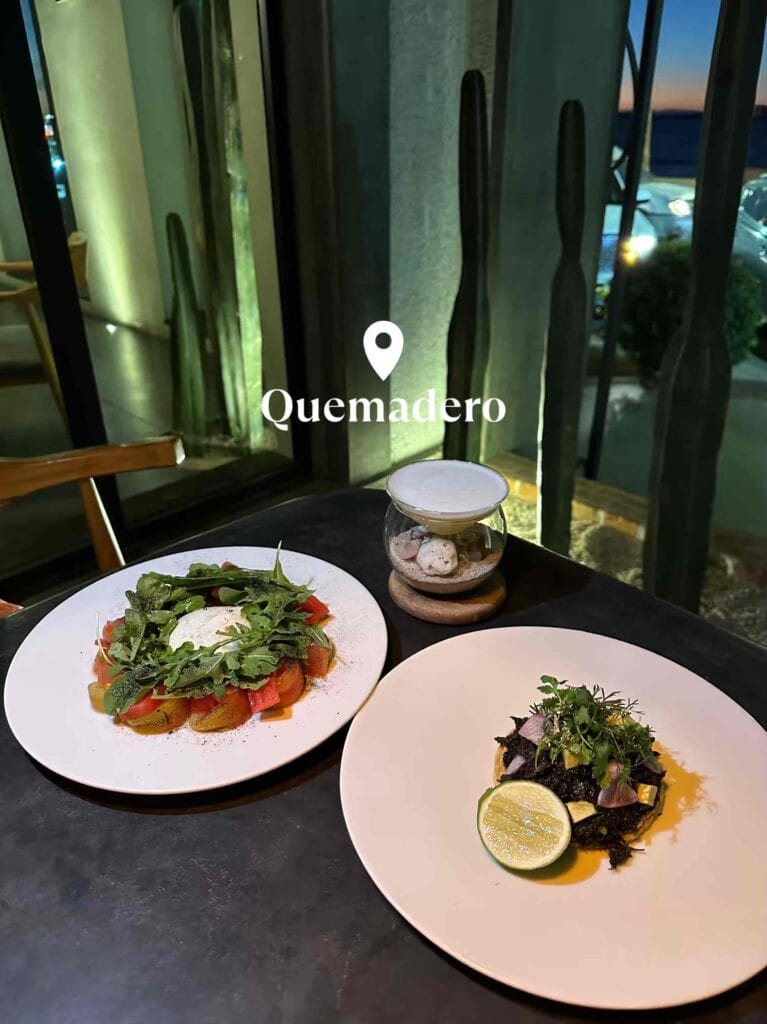 seafood at Quemadero in La Paz