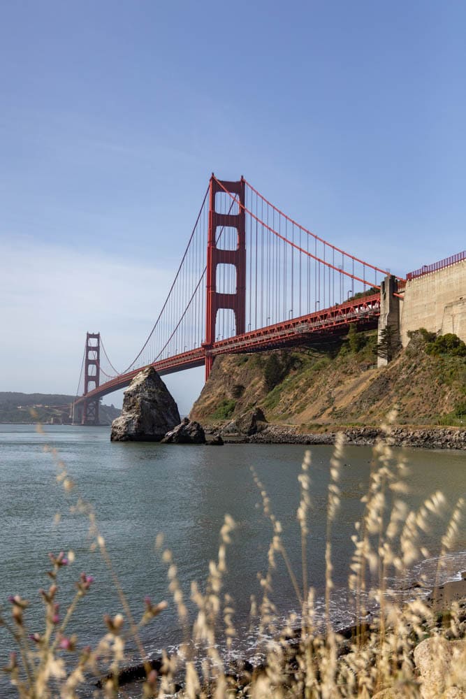 Golden Gate Bridge at Fort Baker in Sausalito