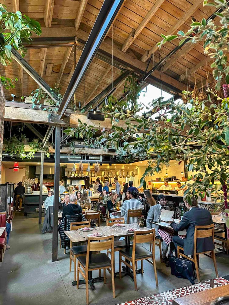 interior of italian restaurant in San Francisco