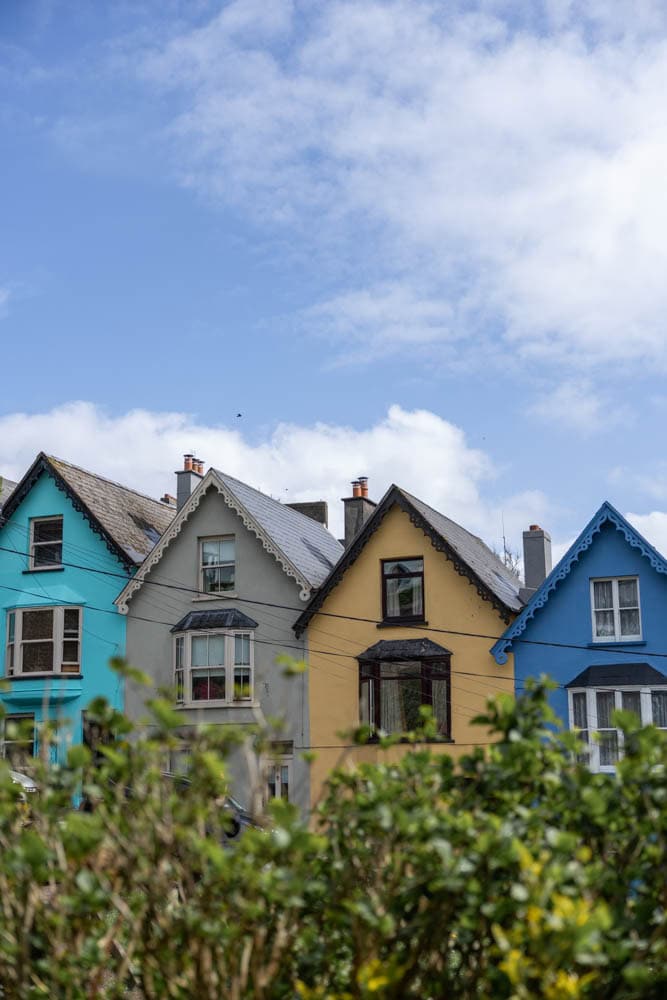 pastel colored homes in Cobh Ireland