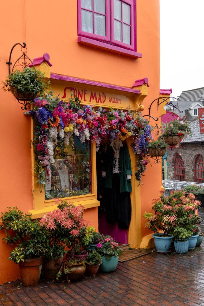 vibrant colored store in Kinsale Ireland