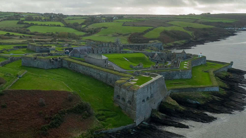 aerial view of charles fort