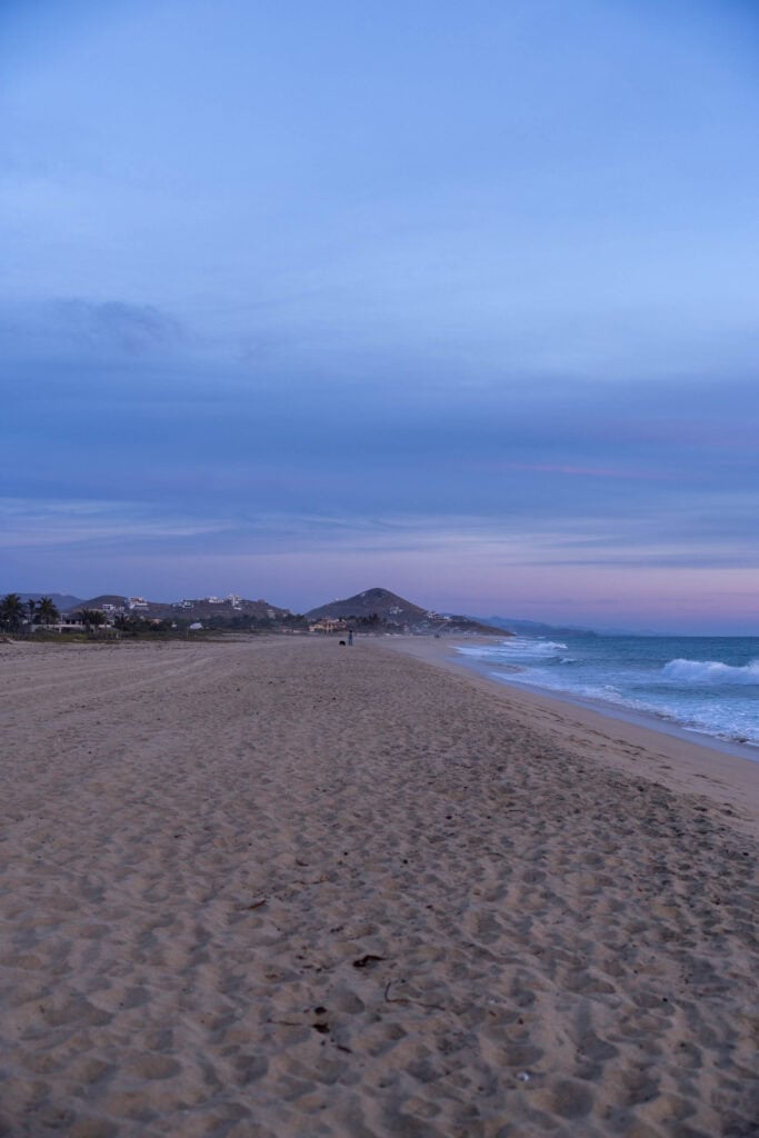 sunset at beach in Todos Santos