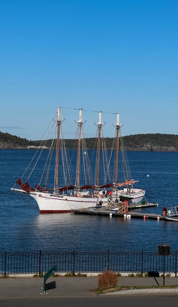 sailboat in Frenchman Bay Bar Harbor