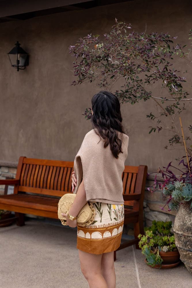 woman in front of restaurant at Laguna Beach Ranch