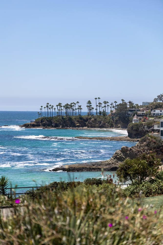 ocean views of Heisler Park in Laguna Beach