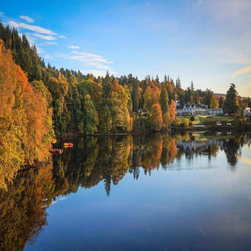 The Green Park Hotel by Loch Faskally in Autumn